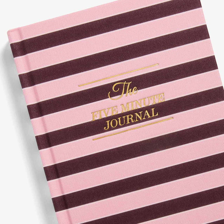 The Five Minute Journal in Pink Stripe