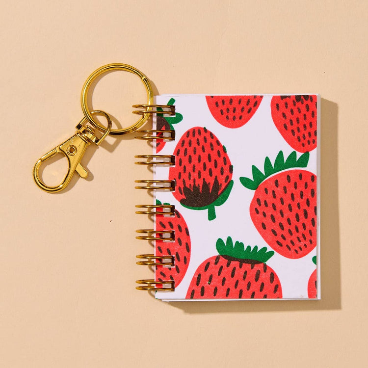 Letterpress Mini Notebook Bag Charm