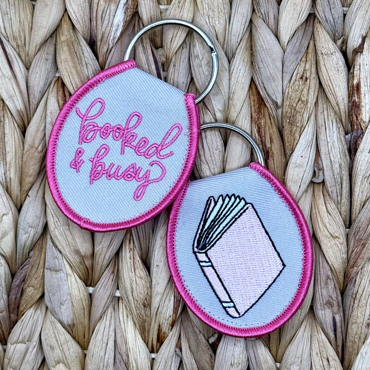Booked and Busy Keychain