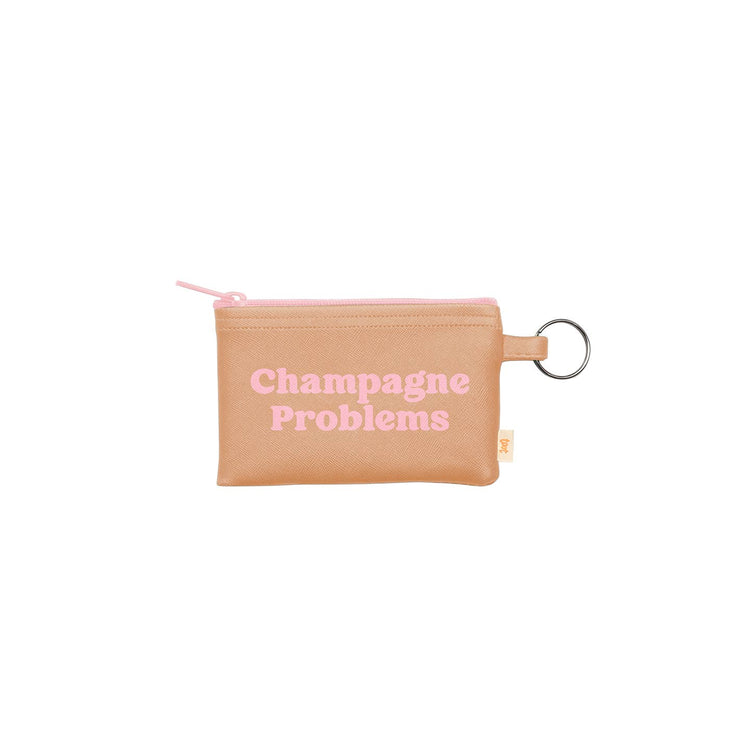Champagne Problems Penny Key Ring
