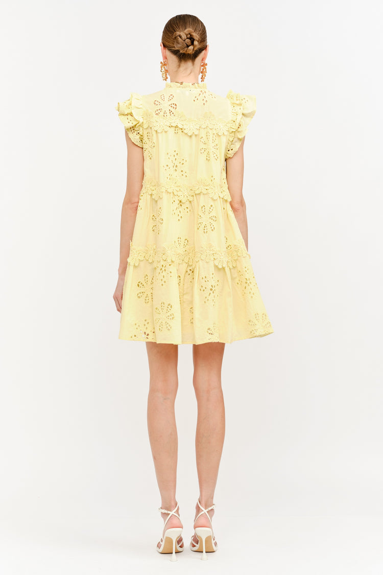 Kensie Butter Yellow Dress