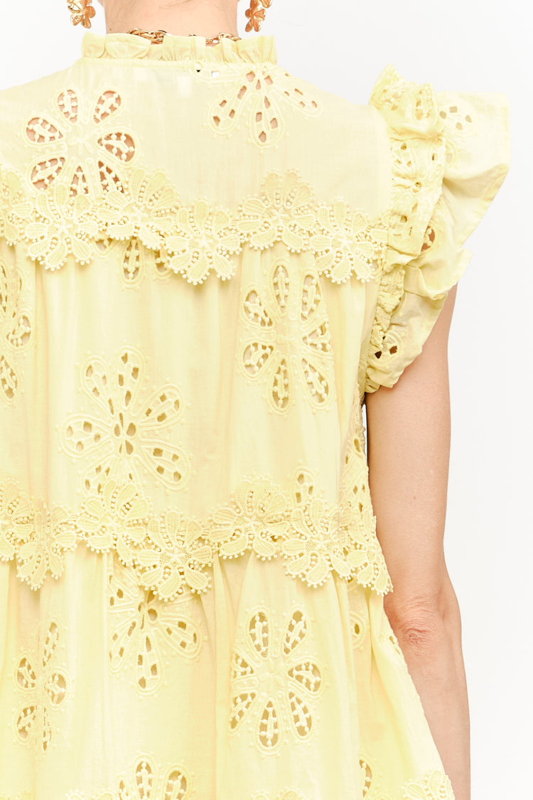Kensie Butter Yellow Dress
