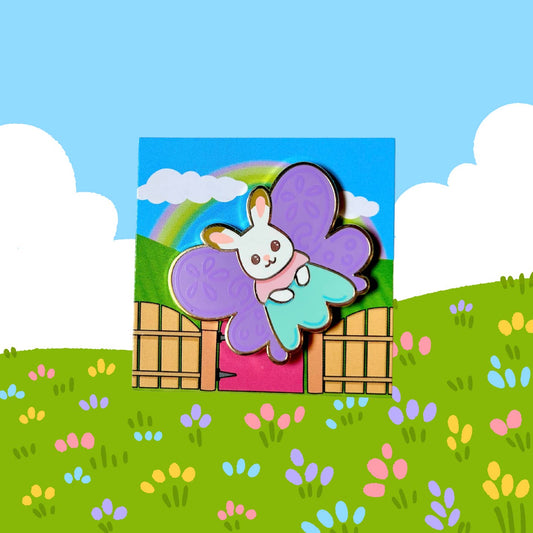 Butterfly Bunny Enamel Pin