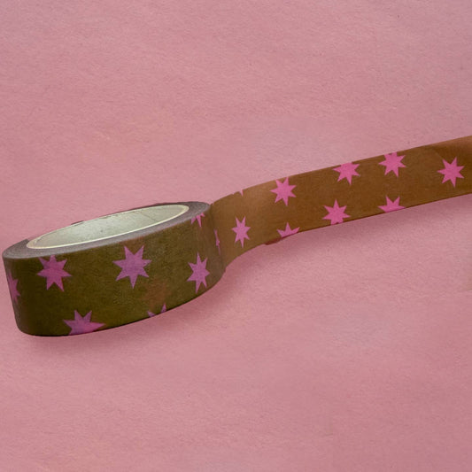 Green & Pink Twinkle Washi Tape