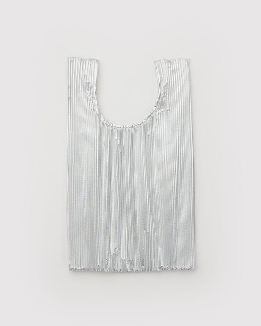Baggu Pleated in Chrome Metallic