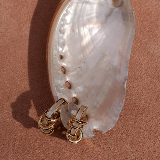 Mod + Jo Levi Mother of Pearl Huggies