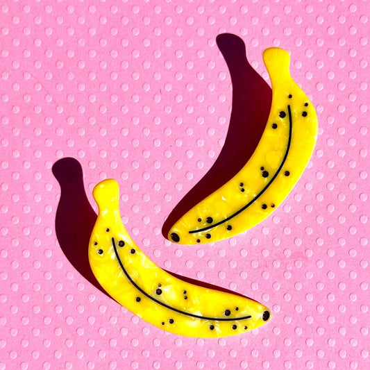 Ripe Banana Hair Clips