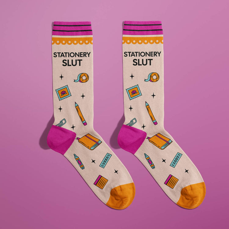 Stationery Slut Socks