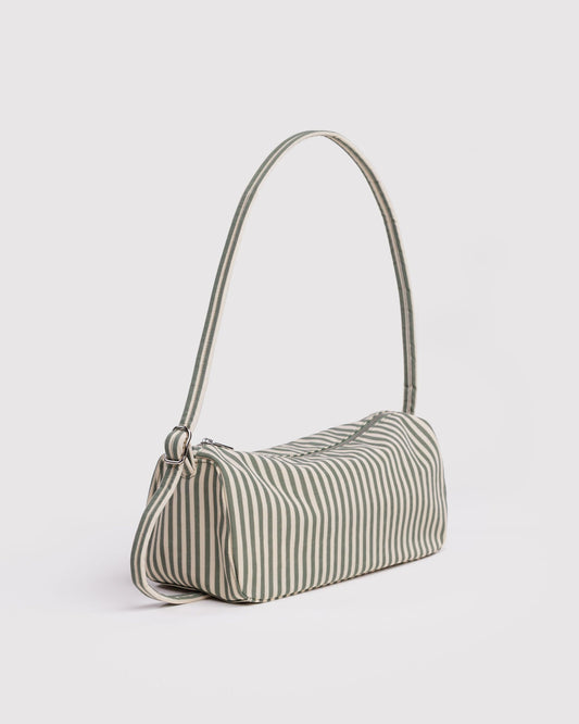 Baggu Nylon Loaf Bag in Sage Stripe