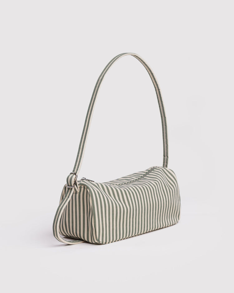 Baggu Nylon Loaf Bag in Sage Stripe