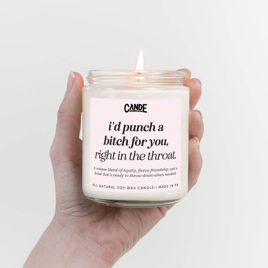 Punch A B*tch For You Candle