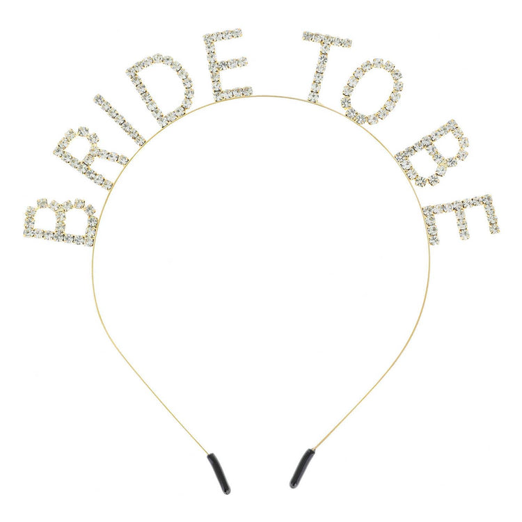 Bride To Be Text Rhinestone Headband