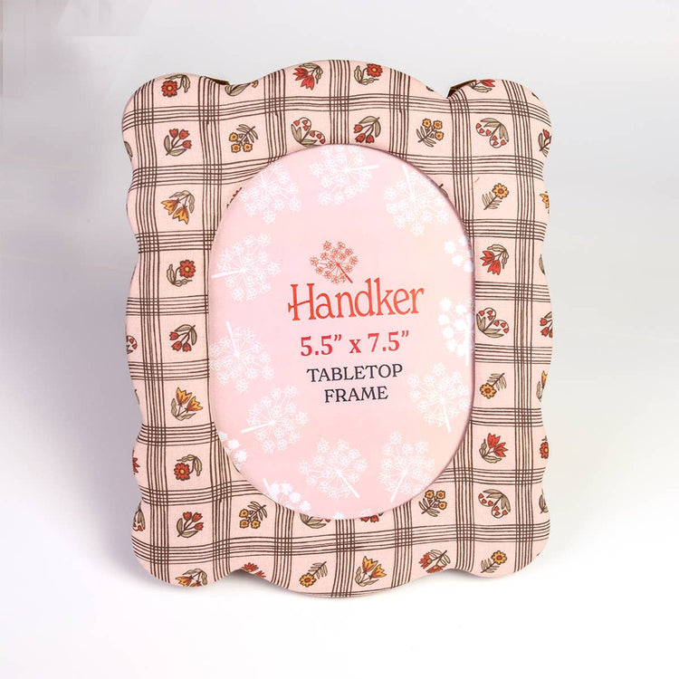 Laura Pink 8"x10" Fabric Desktop Frame