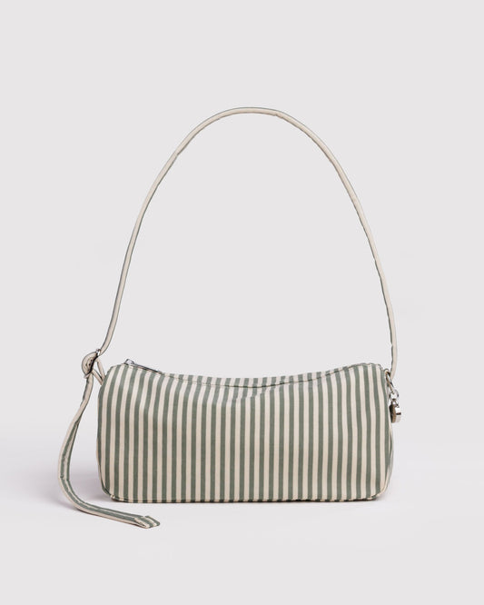Baggu Nylon Loaf Bag in Sage Stripe