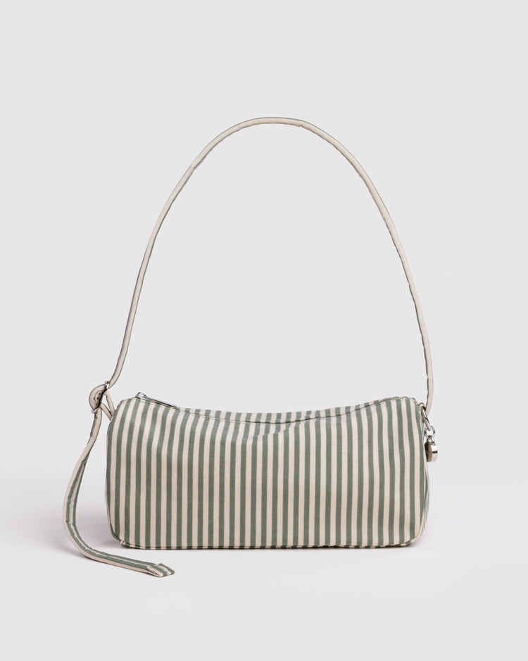 Baggu Nylon Loaf Bag in Sage Stripe