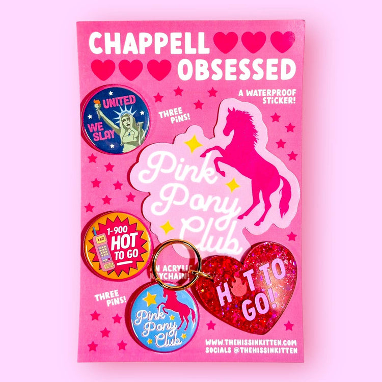 Chappell Button and Keychain Set HOT TO GO