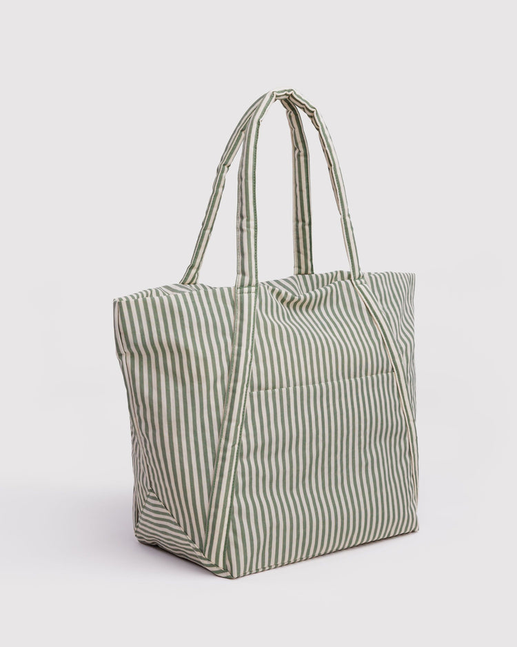 Baggu Cloud Bag in Sage Stripe