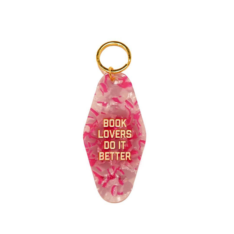 Book Lovers Do It Better Motel Keychain