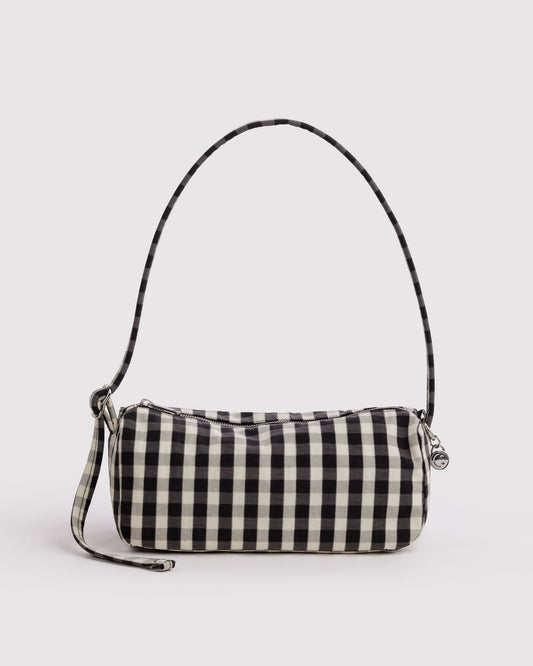 Baggu Nylon Loaf Bag in Black And Cream Gingham