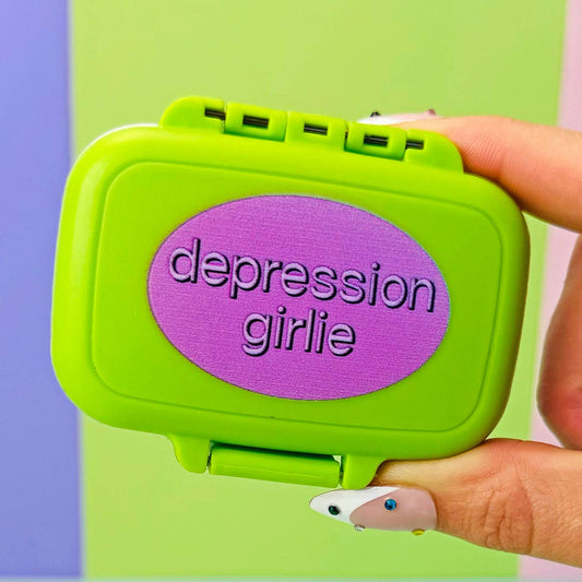 Depression Girlie Pill Case