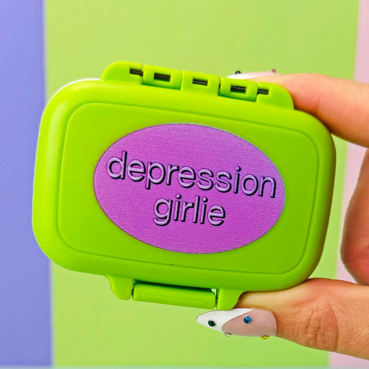 Depression Girlie Pill Case