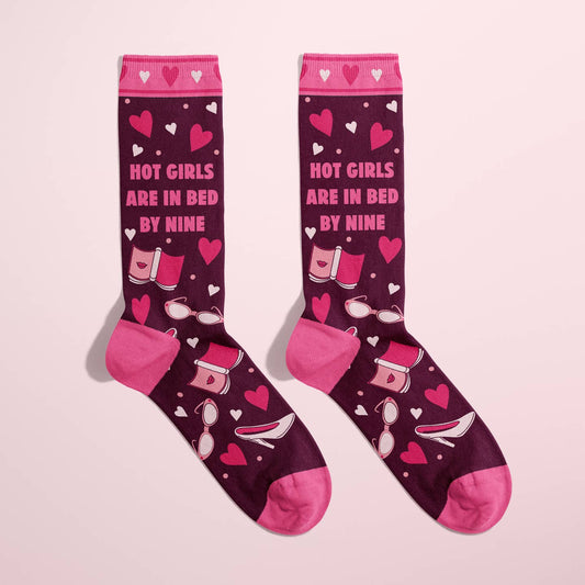 Hot Girls Are in Bed By 9 Socks