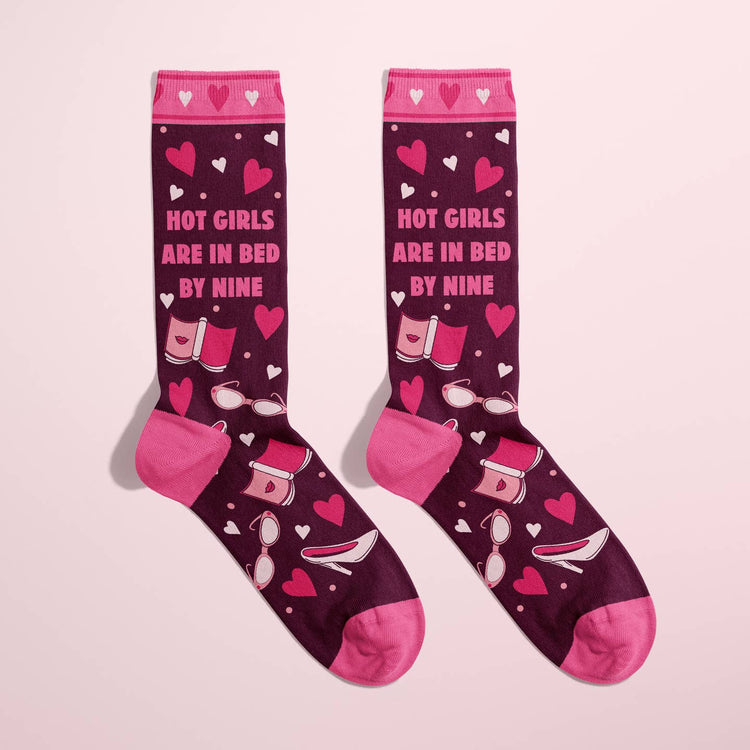 Hot Girls Are in Bed By 9 Socks