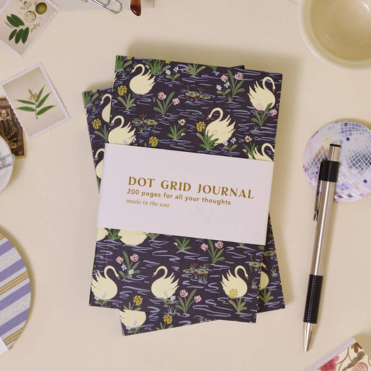 Peaceful Pond Perfect Bound Dot Grid Journal