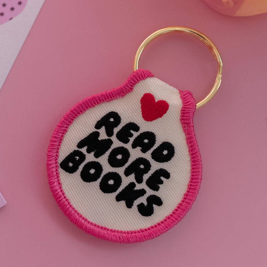 Read More Books Patch Keychain