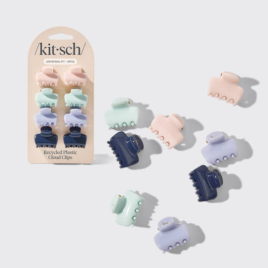 Recycled Plastic Mini Cloud Clips 8pc Set- Garden Bouquet
