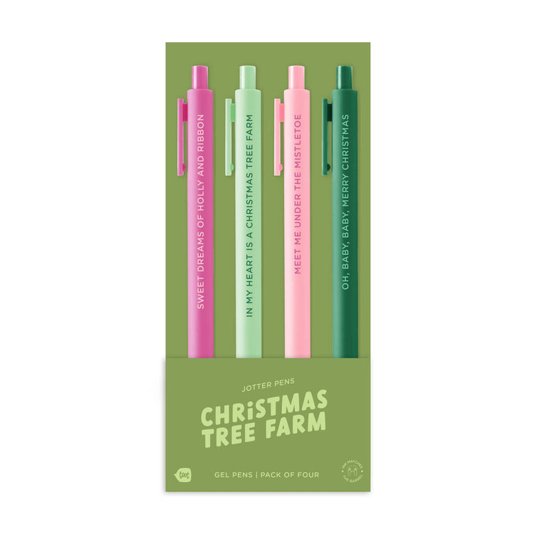 Christmas Tree Farm Jotter Pen Set