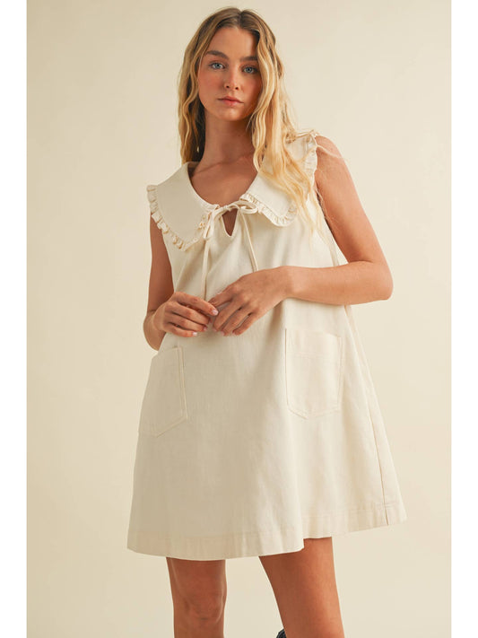 Frill Collar Mini Dress