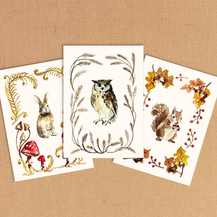 Mini Watercolor Kit: Woodland Friends