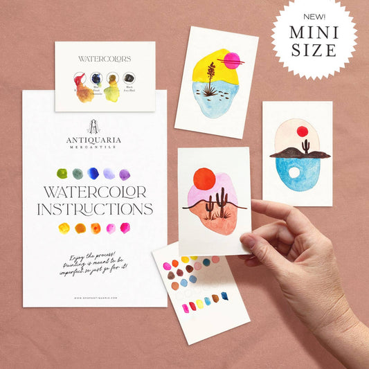 Mini Watercolor Painting Kit: Desert Landscapes
