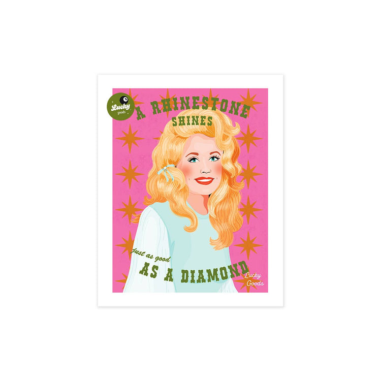 Queen Rhinestones Portrait Print