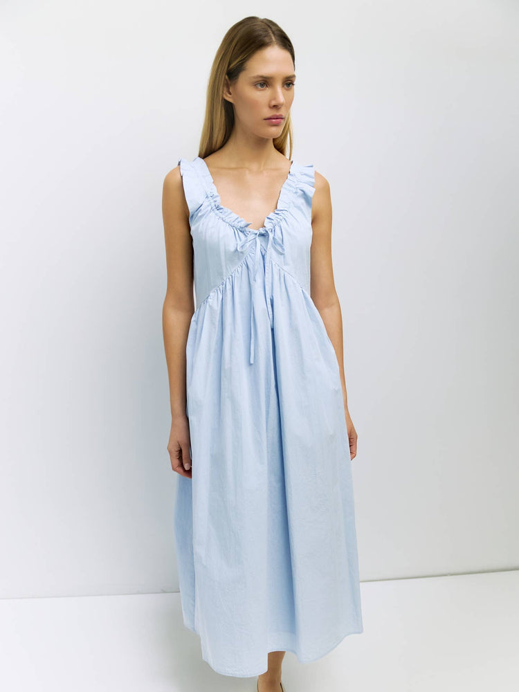 Clare Poplin Midi Dress