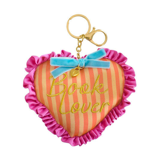 Book Lover Heart Bag Charm