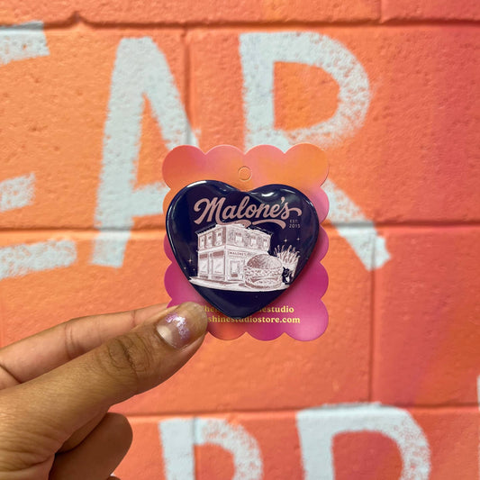 Malone’S Off Campus Button Pin