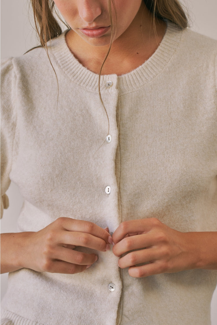 Phoebe Puff Short Sleeve Cardigan
