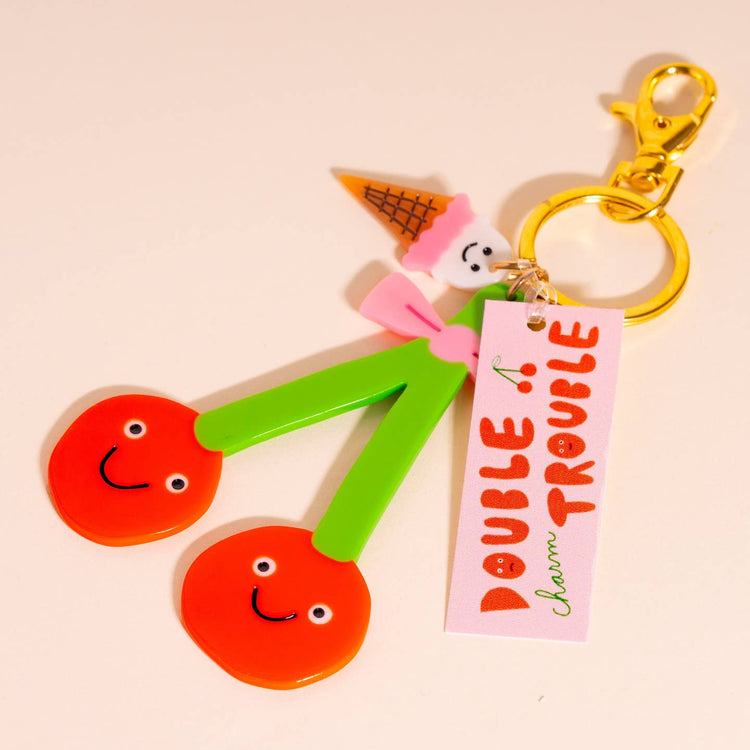 Double Trouble Bag Charm
