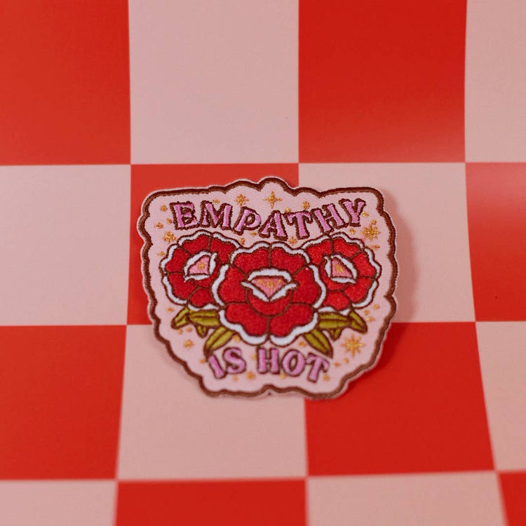 Empathy Is Hot Iron-On Embroidered Patch