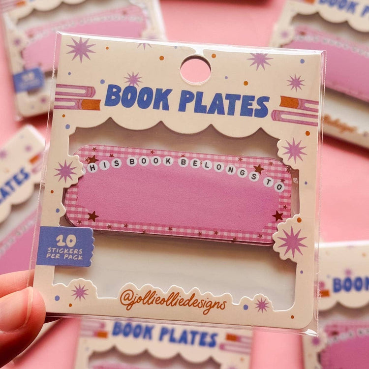 Letter Bead Book Plate Sticker Pack