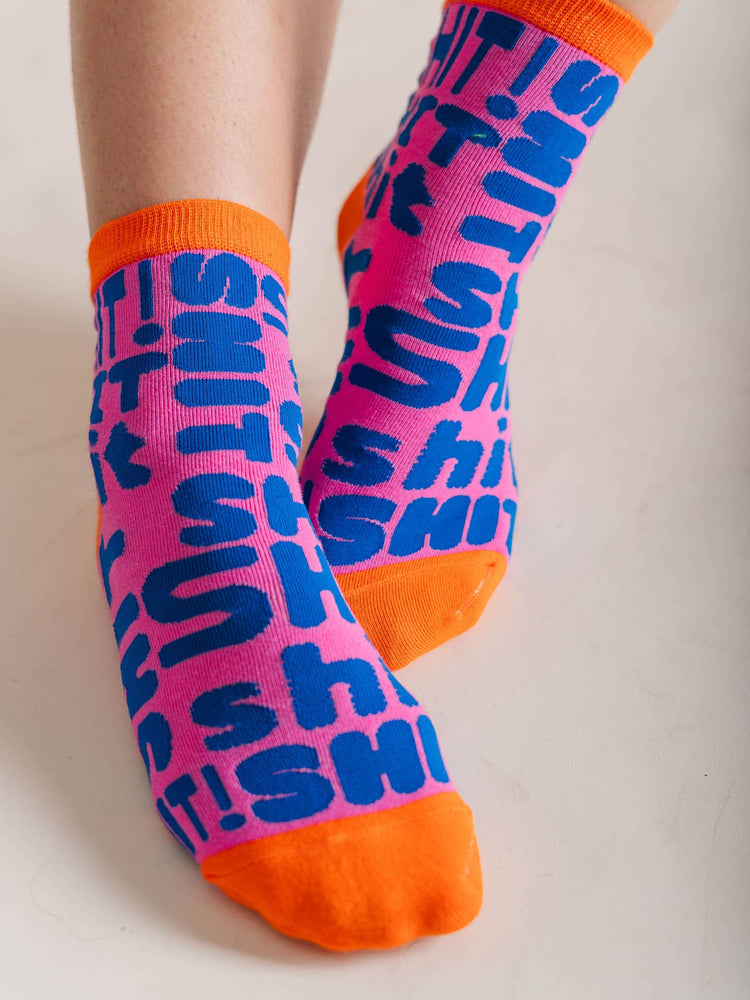 Swear Word Sh*t Women’s Cotton Ankle Socks