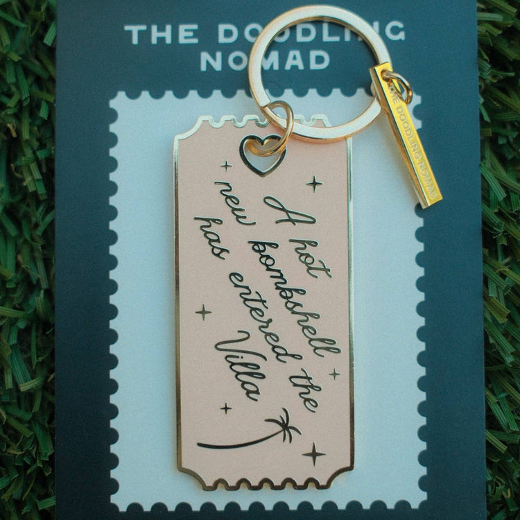 Island of Love Hard Enamel Keychain