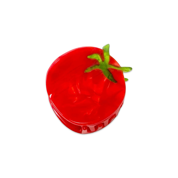 Mini Tomato Hair Claw Clip