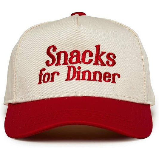 Snacks For Dinner Embroidered Hat (2-9 Years)