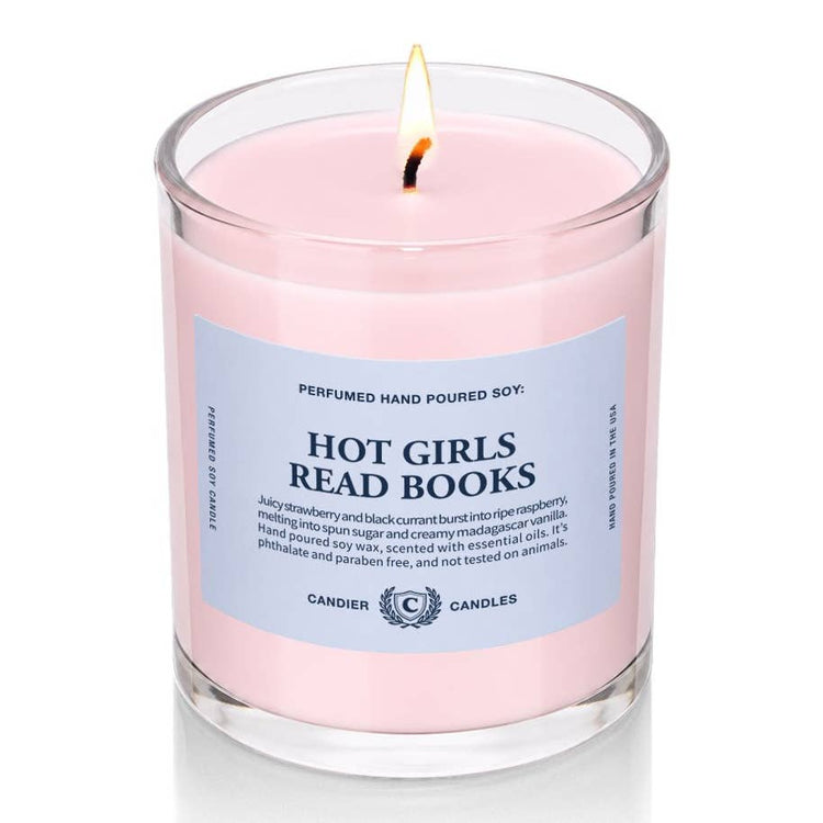 Hot Girls Read Books Candle