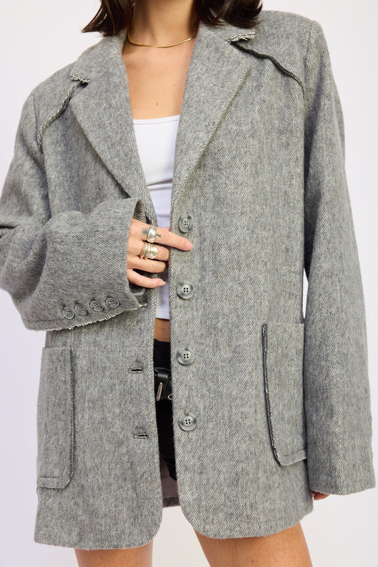 Oversized Coat with Pockets