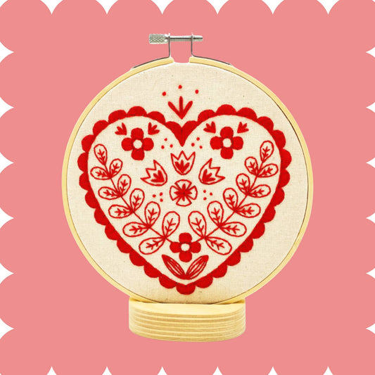Nordic Heart Complete Embroidery Kit