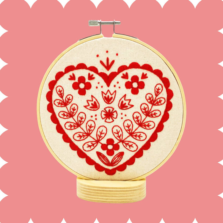 Nordic Heart Complete Embroidery Kit